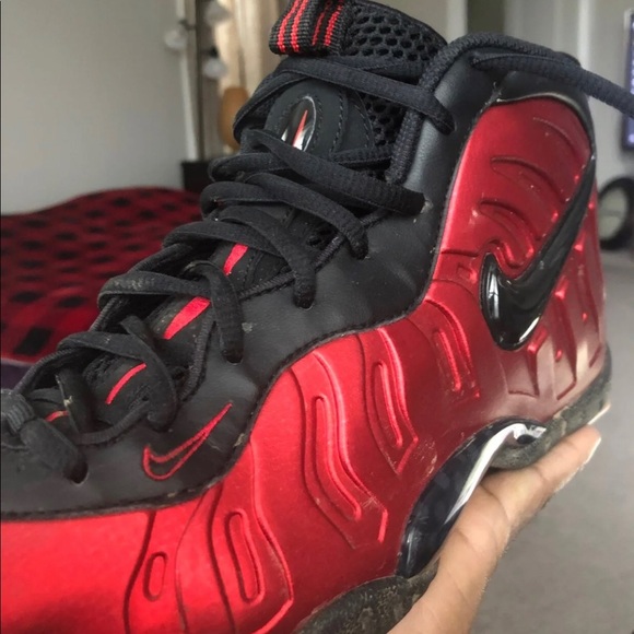 nike little posite pro university red